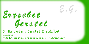 erzsebet gerstel business card